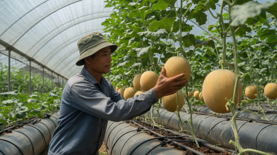 Cải Tạo Đất/Giá Thể Trồng Dưa Lưới Nhà Màng Trước Vụ Mới