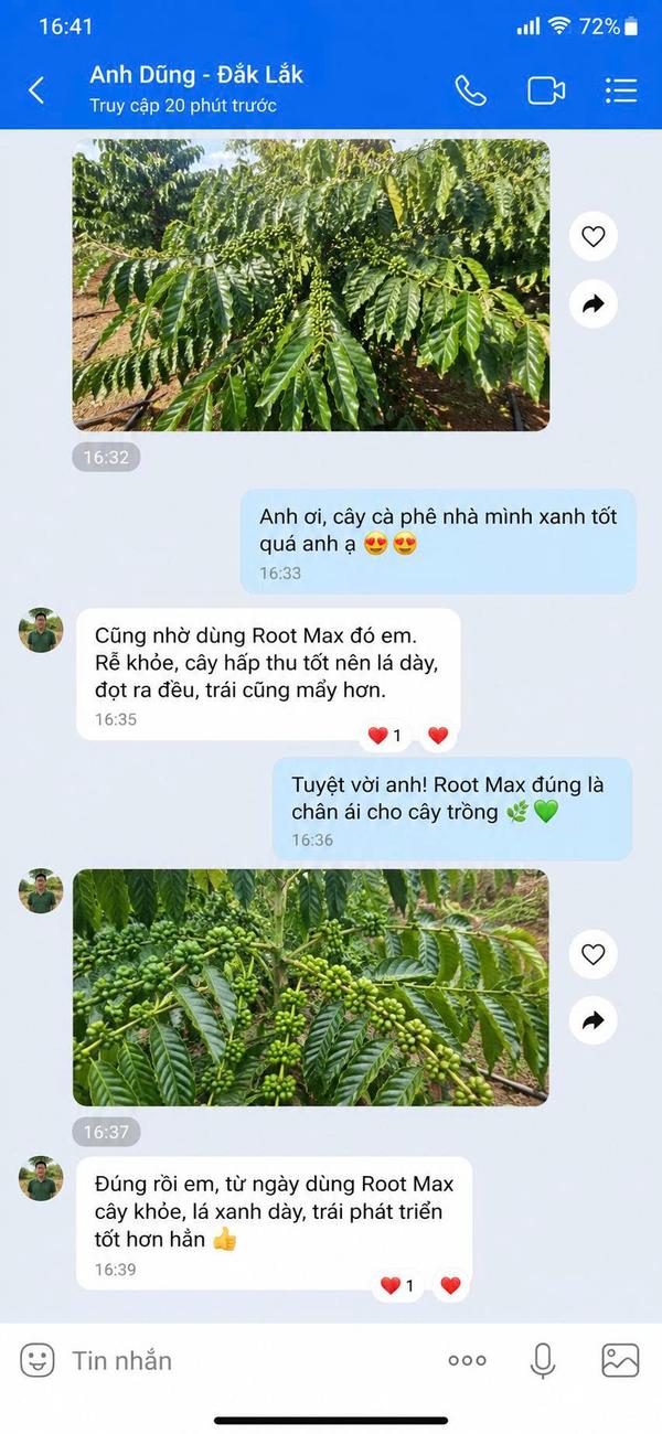 Phản hồi khách hàng sử dụng phân bón AGRIAMIN NPK 8000