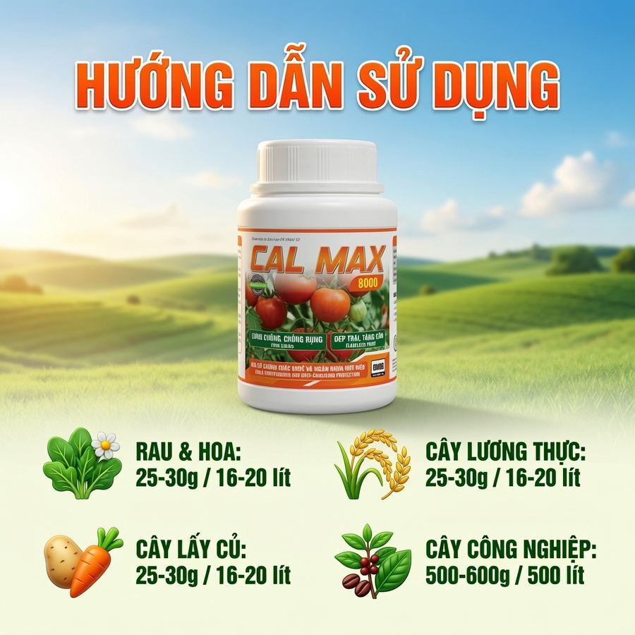 CHỐNG NỨT MÉO TRÁI - CAL MAX 8000