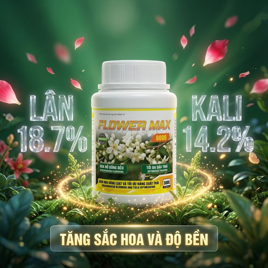CẢI THIỆN CHẤT LƯỢNG RA HOA - FLOWER MAX 8000