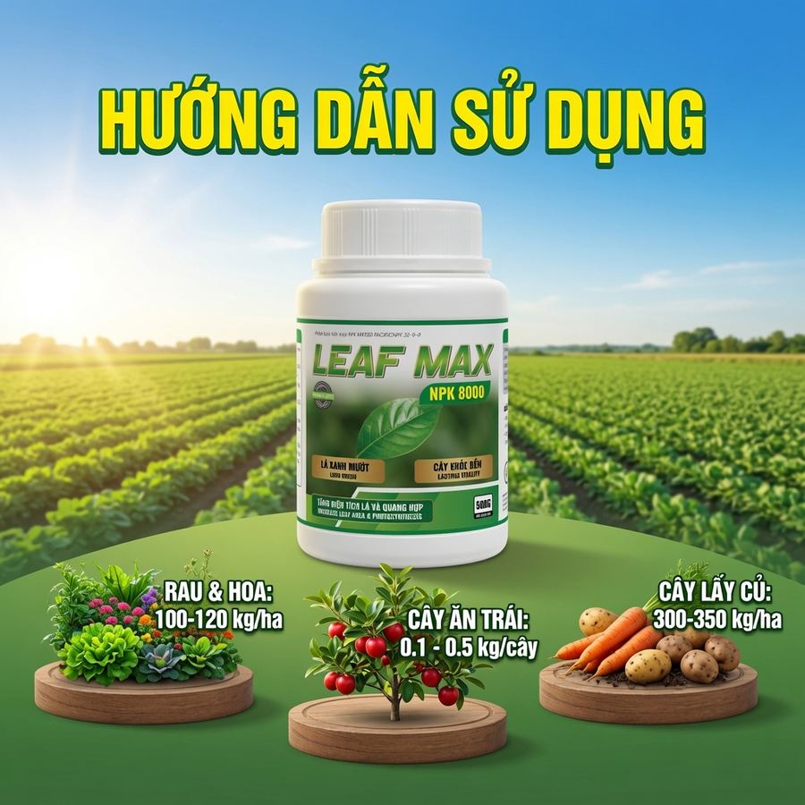 BÓNG LÁ - LEAF MAX NPK 8000
