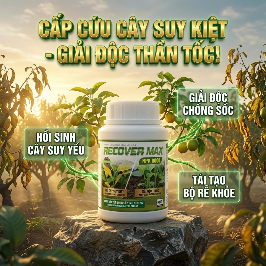 RECOVER MAX NPK 8000 - Hồi Cây Suy Kiệt
