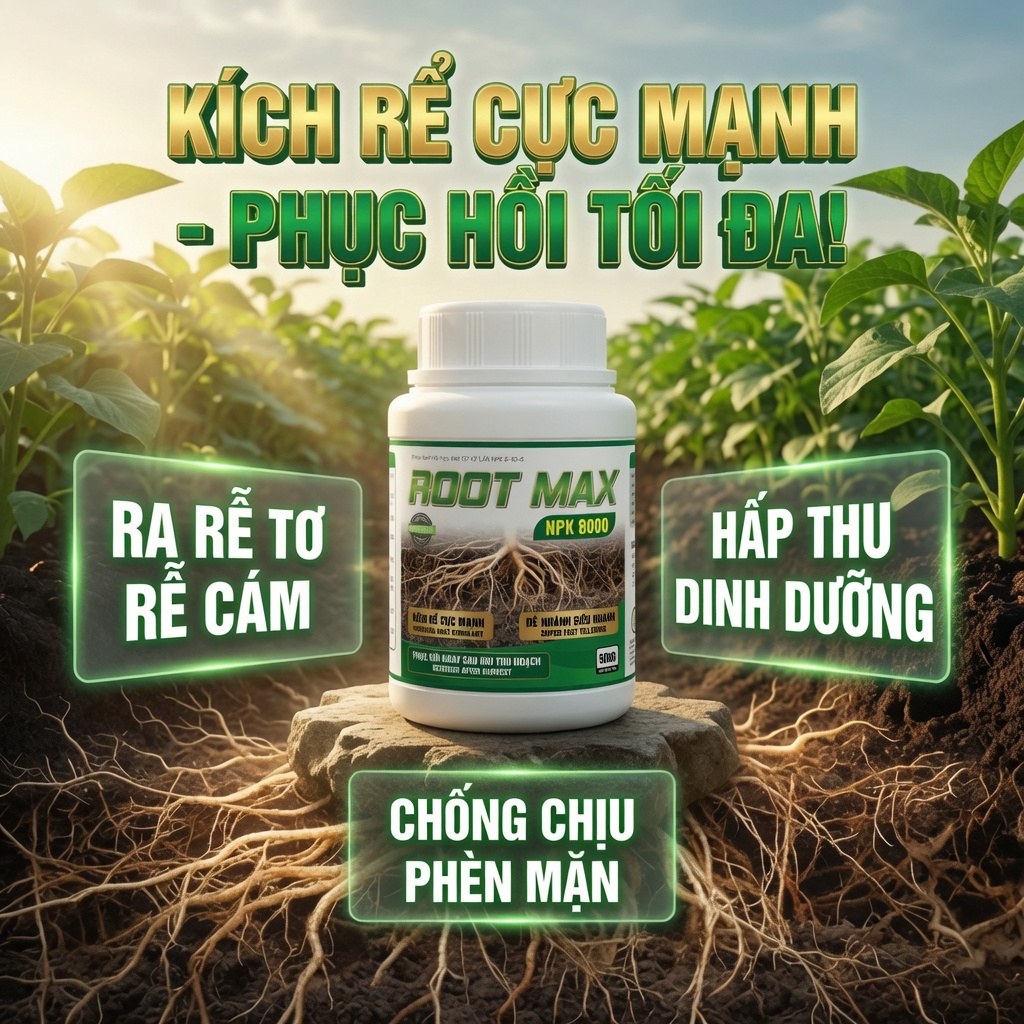 ROOTMAX NPK 8000 - Kích Rễ Cực Mạnh