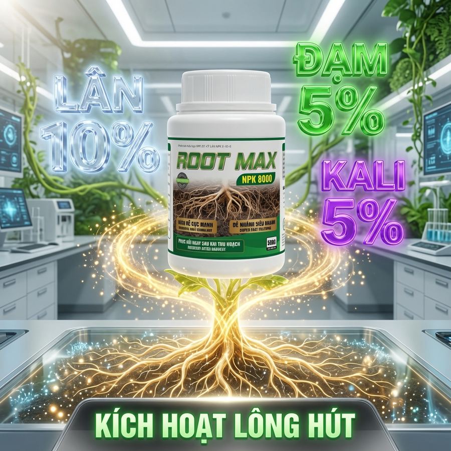 PHỤC HỒI NGAY SAU KHI THU HOẠCH - ROOTMAX NPK 8000